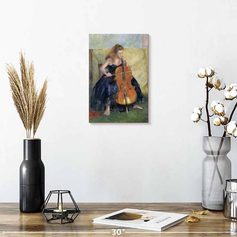 Abarca The Cello Player 1995, 12" H x 8" W