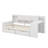 Wooden L-Shape Daybed With Storage Cabinets And Storage Drawers,Multi-Functional Bed With Study Desk-1957261262-1957261263