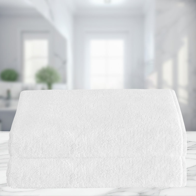 LERINS Turkish Cotton Bath Sheet, White