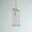 Luminaire suspendu cylindrique 1 lumière avec détails en cristal-180831351