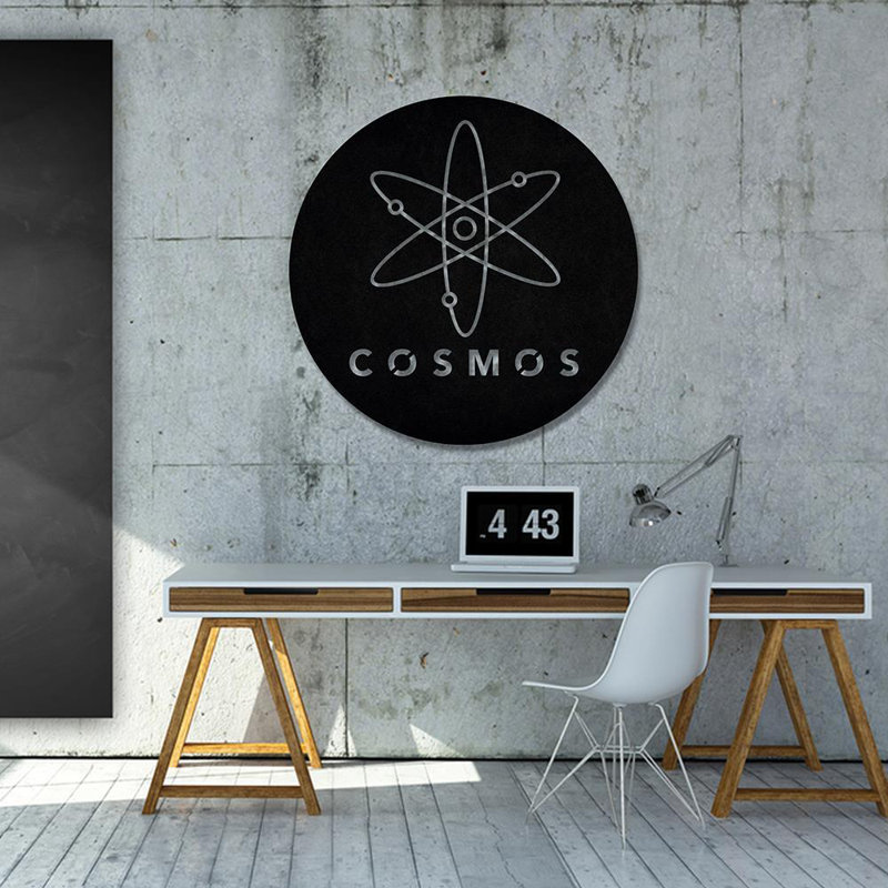 Handmade Abstract Wall Decor on Metal, Black