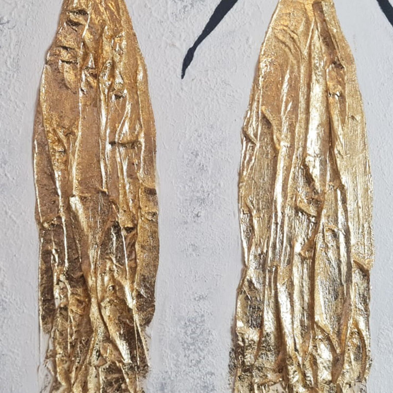 Peinture à l'huile décorative, H 28,35 po x l 40,16 po x P 1 po
