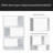 White Three-Layer Simple Household Bookshelf
