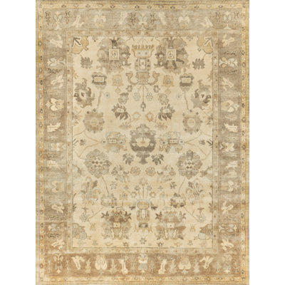 Antique Weave Oushak Wool Oriental Area Rug