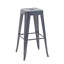 Ensemble de 2 tabourets de bar en métal sans dossier-732023522-732023548-732023549