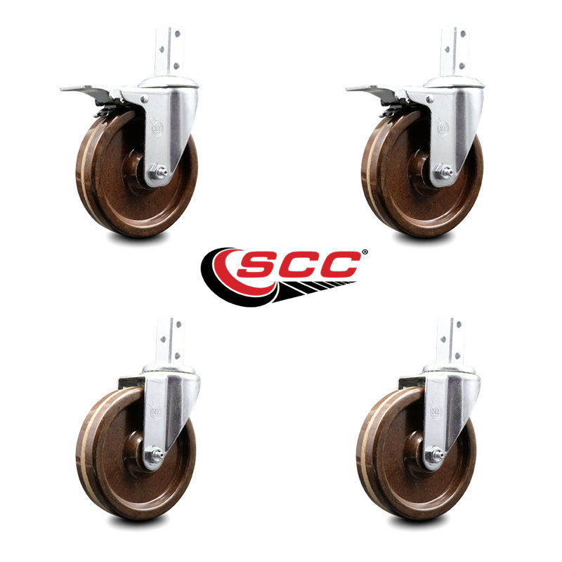 High Temp Square Stem Caster Set