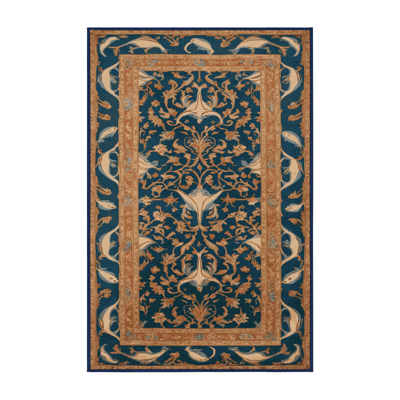 Tapis gris français lavable à la machine, Rectangle 7 pi x 9 pi