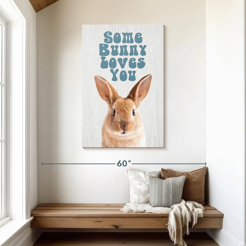 Brampt Some Bunny Loves You, 45" H x 30" W