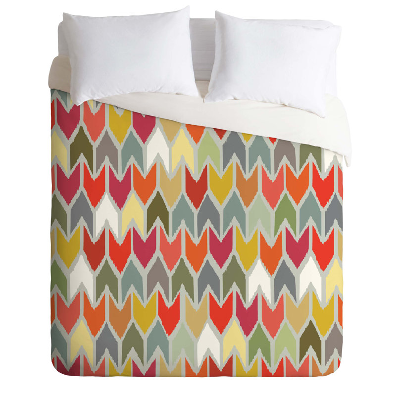 Sharon Turner Modern & Contemporary Geometric Shapes Duvet Cover, King