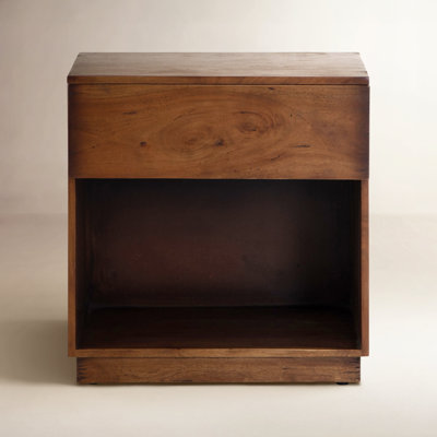 1-Drawer Acacia Nightstand