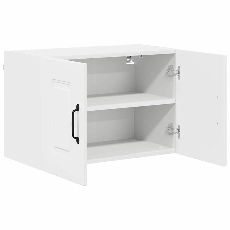 Vidaxl Kitchen Wall Cabinet With Shelf Grey Sonoma 80 X 31 X 40 Cm, High Gloss White, 40cm H x 60cm W x 31cm D