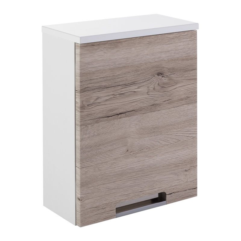 Mars Bathroom Cabinet, White / Oak Nature Decor