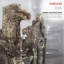 Fiberglass and Resin Tiered Woodcut Fountain-97804530