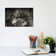 B&W Leopard At Rest by Klaus Tiedge - Wrapped Canvas Print