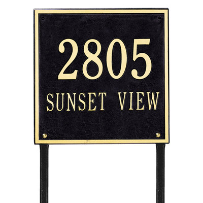 2-Line Lawn Address Sign