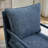 Chenille Accent Chair, Spindle Accent Chair with Upholstered Armrests, Farmhouse Accent Chair with Turned Wood-1655403898