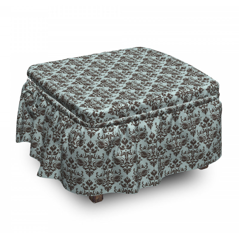 Box Cushion Ottoman Slipcover