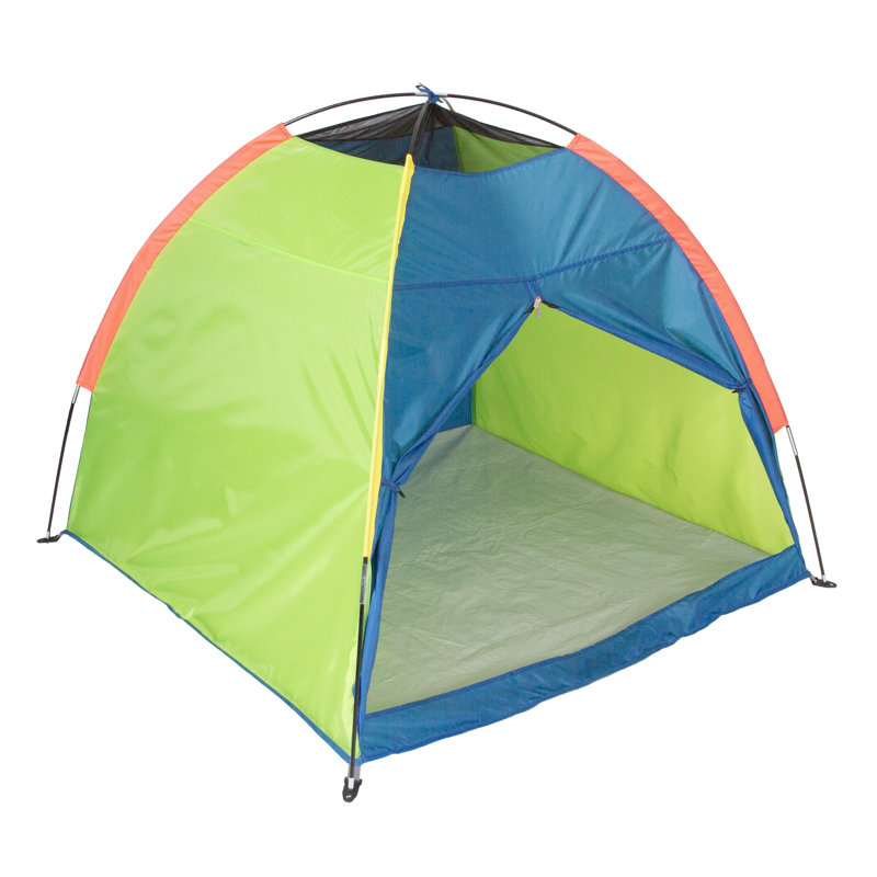 Primary Colors Toddler Play Tent with Mesh Panels