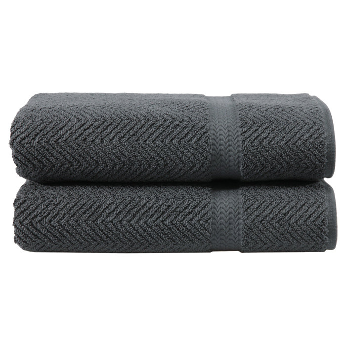 Ensemble de serviettes de bain en coton turc 2 pièces norah