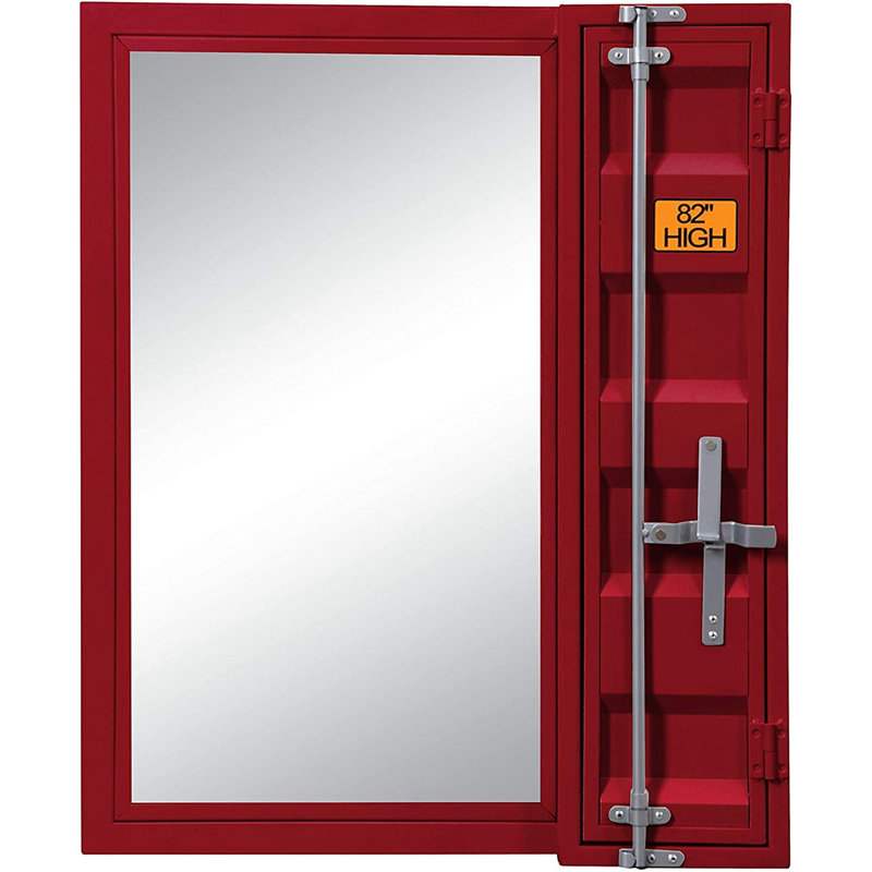 Miroir d'appoint Hartfo, Rouge