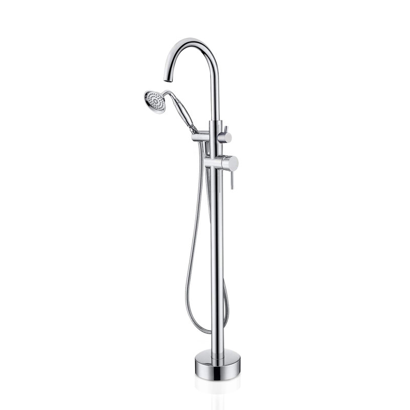Robinet de baignoire sur pattes à deux poignées