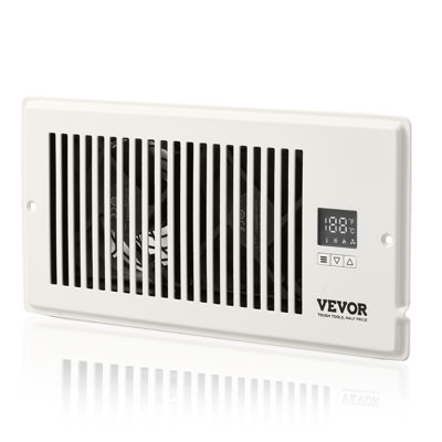VEVOR Quiet Register Booster Fan Heating / Cooling 6 x 10” Registers White