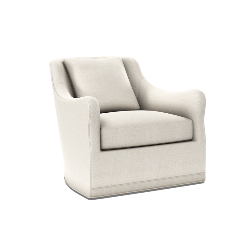 Arcadia Sculpted Arm Swivel Rocker, Dresden Cloud