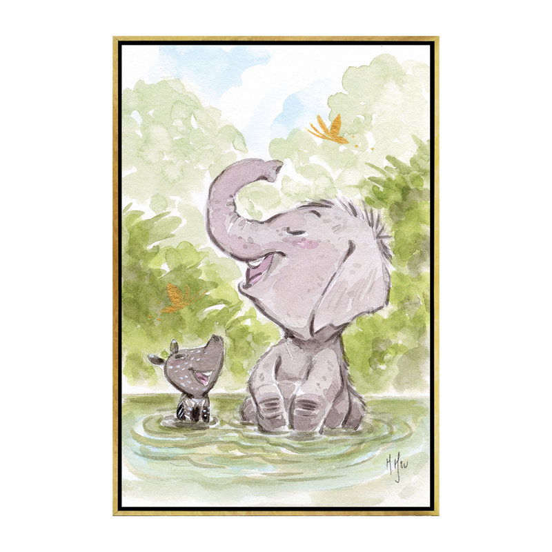 " Play " by Martin Hsu, Gold Frame, No Mat, 60" H x 40" W x 1.5" D