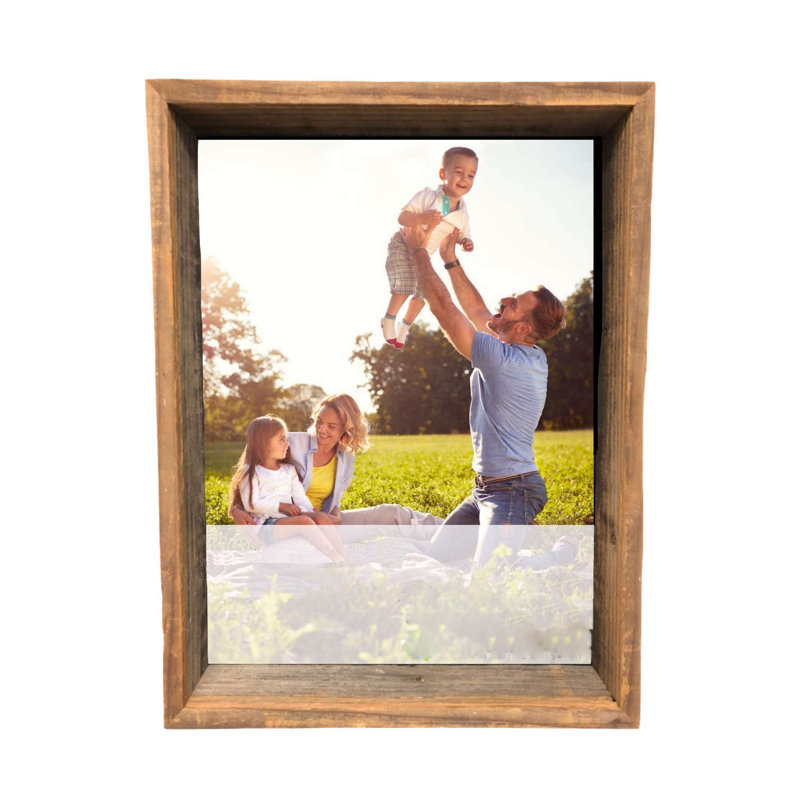 Crumes Wood Shadow Box Picture Frame, 11" H x 11" W x 3" D, Natural