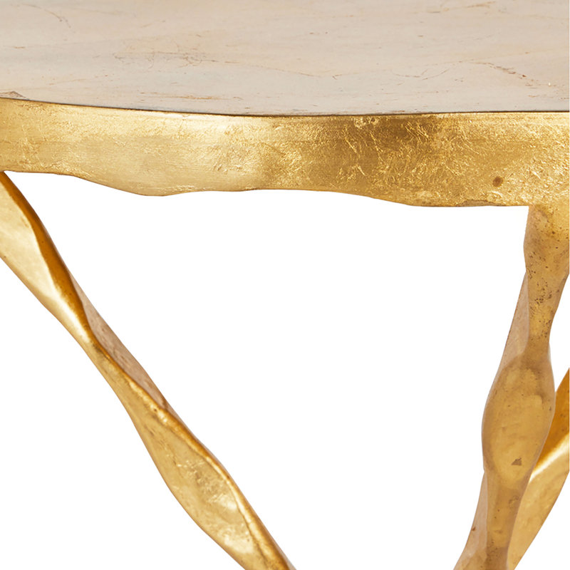 Edgar Cast Iron Pedestal End Table