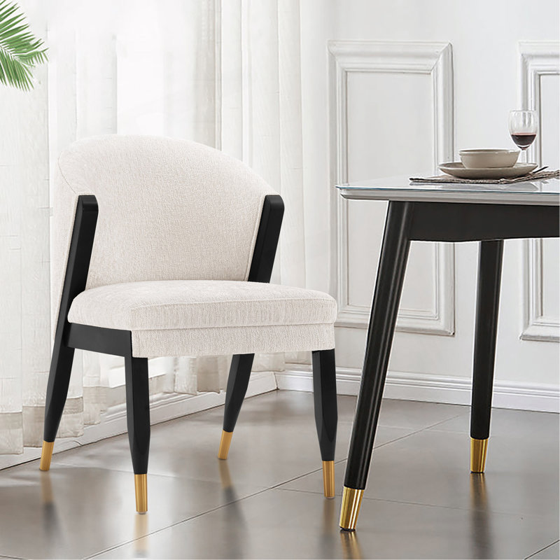 Chaise de salle à manger crème, Crème
