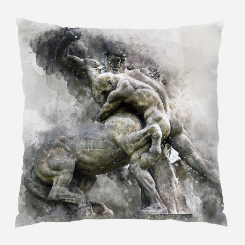 Reversible Throw Pillow, Indoor, Microsuede