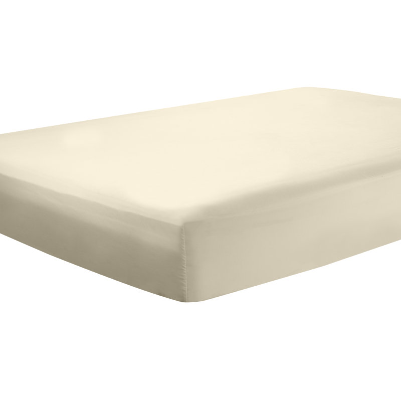  Soft Microfiber Fitted Sheets Moisture Wicking Fitted Bed Sheets Fits Up to 16" Deep Pocket, Full, Beige