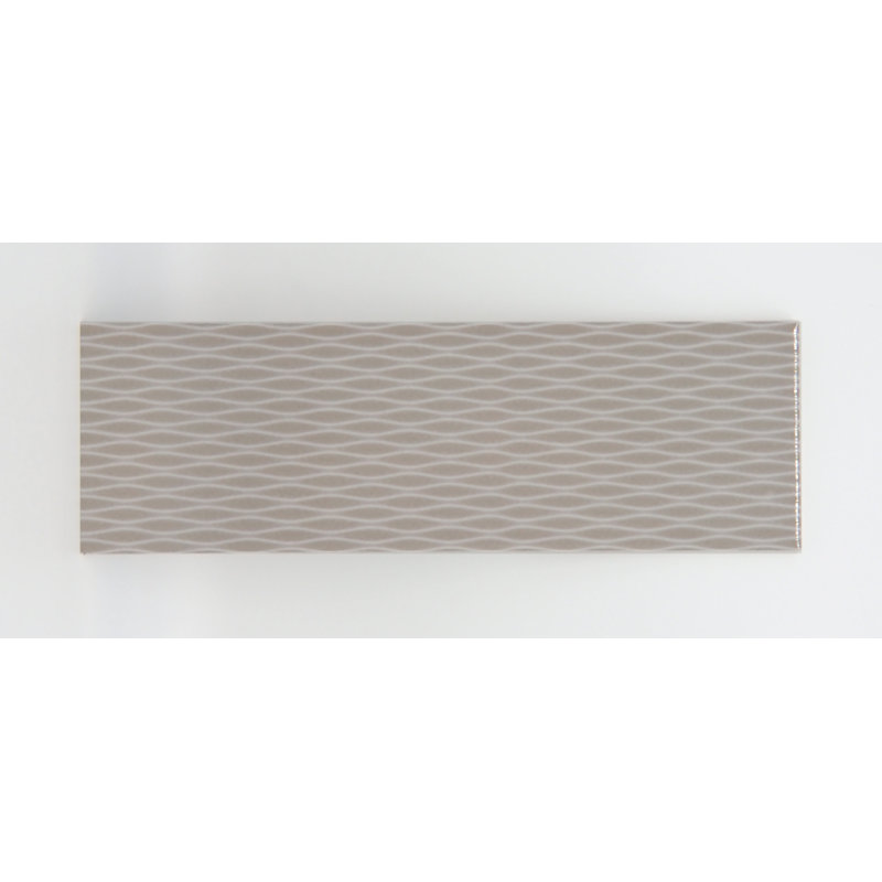 Motif II™ 4" x 12" Ceramic Patterned Tile, Taupe