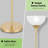 Modern LED Floor Lamp With White Shade, Rotary Switch, Gold Stand For Living Room, Bedroom