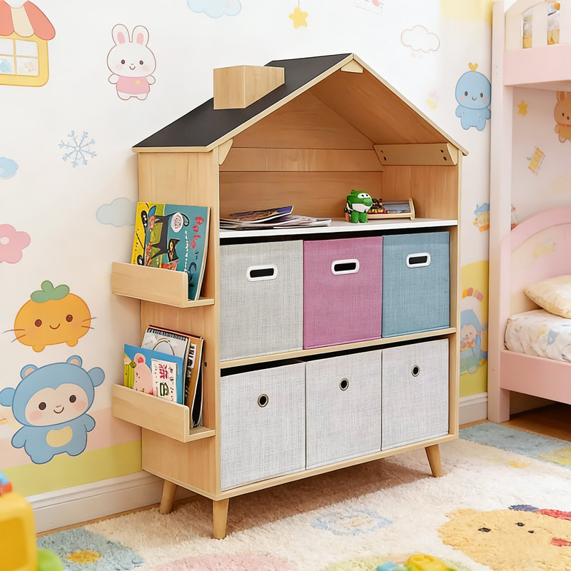 House-shaped Children's Storage Rack