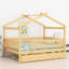 Lit en bois avec couchette-1829324156