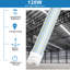 120 W 14400 lumens T8 8FT ampoule DEL à intensité variable, culot FA8