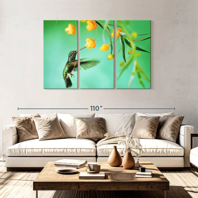 Brampt Thirsty Hummingbird, 48" H x 74" W