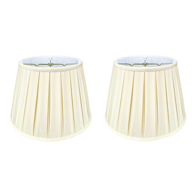 Royal Designs, Inc. BSO-724-14eg-2, abat-jour empire de base à plis anglais, 10 x 14,5 x 10, coquille d'œuf, paquet de 2