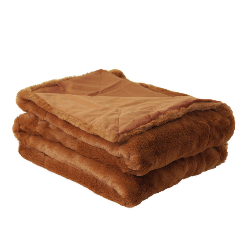 Knitted Throw Blanket, Red