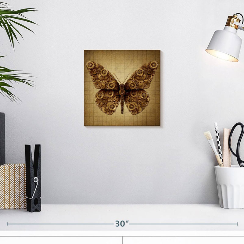 Corbeau papillon Steampunk, H 10 po x l 10 po