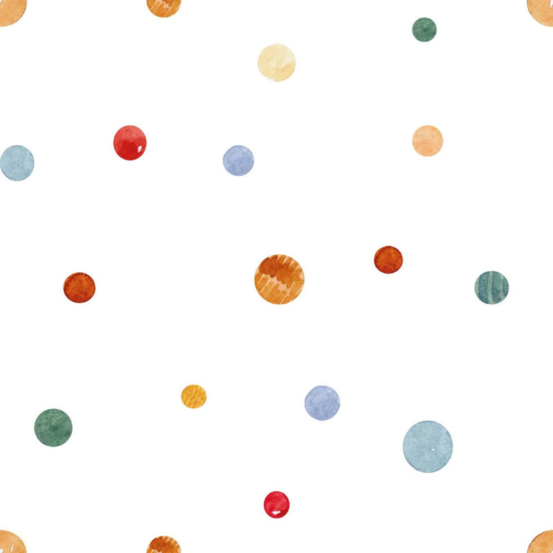 Papier peint adhésif à pois 8,5 pi x 24 po Rivenbark