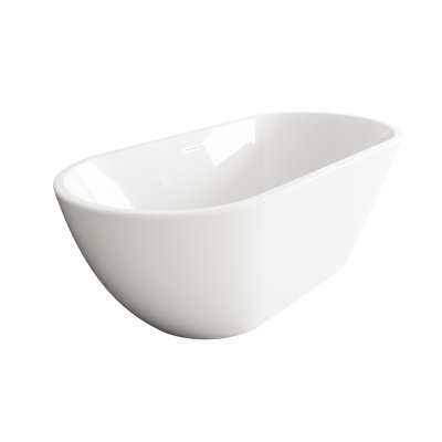 67 Inch Bathtub in Glossy White with Trim