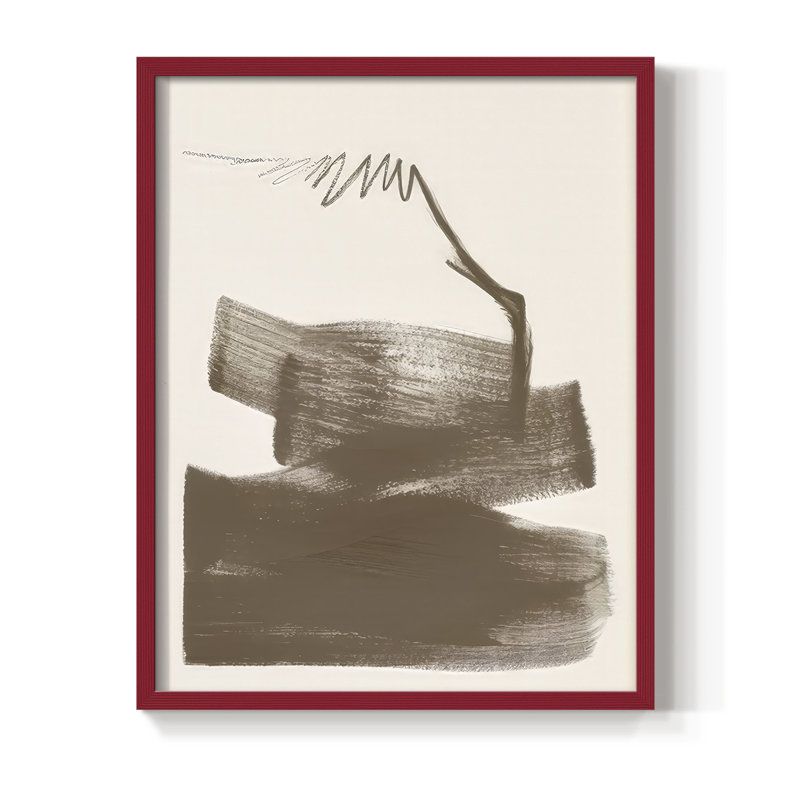 «Half Full I», Rouge, H 15 po x l 12 po