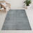 Abstract Gray Indoor and Outdoor Area Rug-689225190