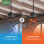 Presto 52" Modern Minimalist 3 - Blade Indoor Ceiling Fan with Wall Control-71202965