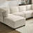 Sectional Sofas 6-Seat Convertible Modular Couch with Reversible Chaise for Living Room | Beige | Corduroy-2020075891