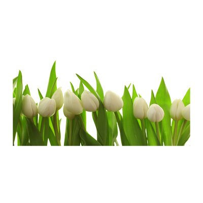 White Tulips - Wrapped Canvas Print