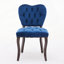 Chaise d'appoint de salle à manger rembourrée en velours de style français French Vintage-120974114